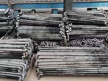 7-shaped foundation bolt